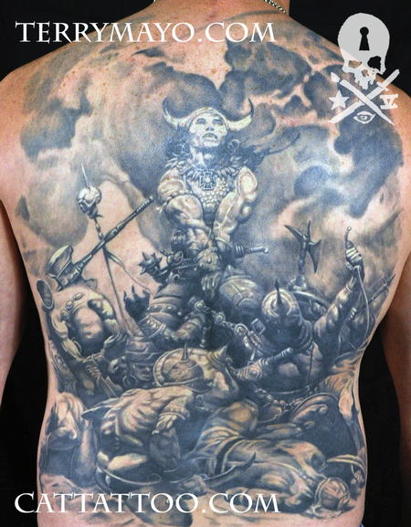 Tattoos - Conan by Frazetta - 93691